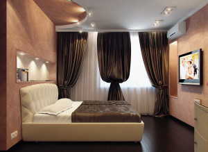 Дизайн спальни в четырехкомнатной квартире