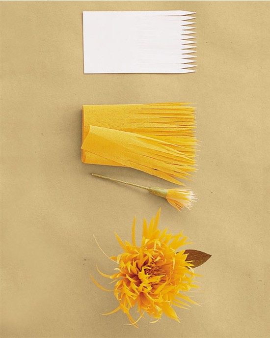 Хризантема из бумаги