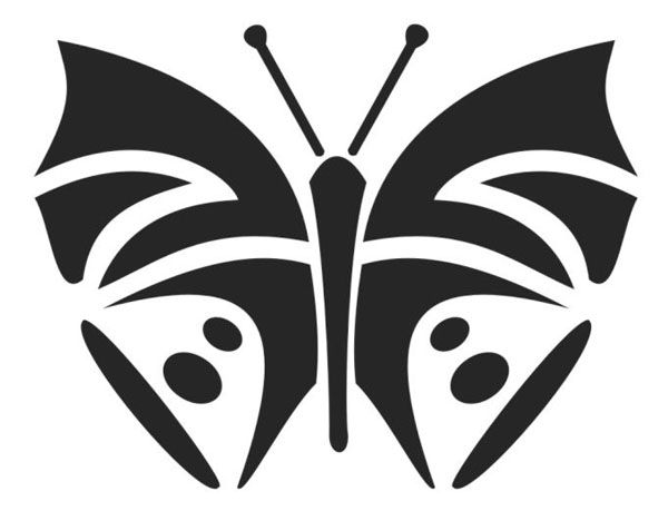 Бабочка с усиками-антеннами