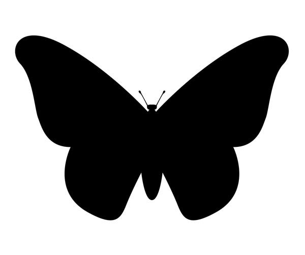 Классическая бабочка с объёмными крыльями